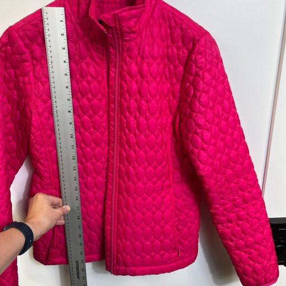 Lands‎ End Womens Quilted Primaloft  Jacket XS Pink Lightweight Insulated Coat - Picture 6 of 8